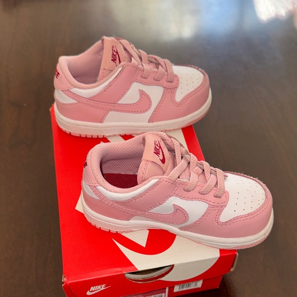 Nike Kids Dunk Low Rose Sneakers - Picture 8 of 11